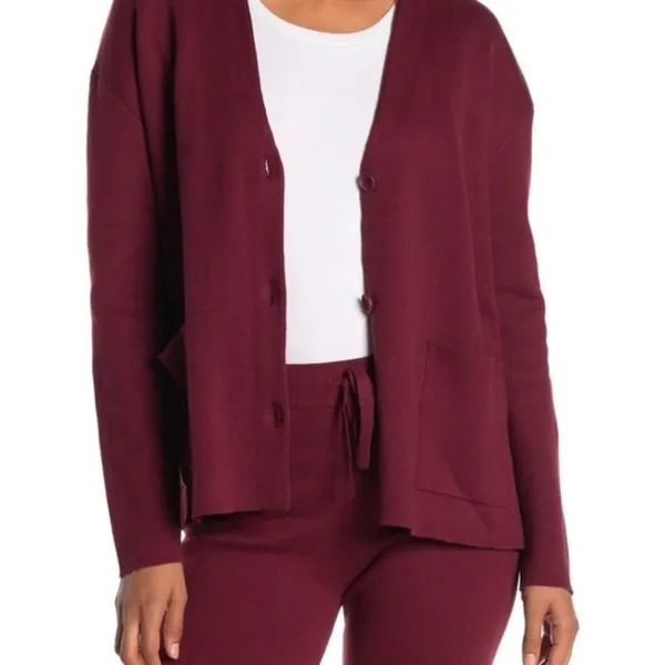 NWT Michael Stars Milano V Neck Dolman Sweater‎ M - Image 3
