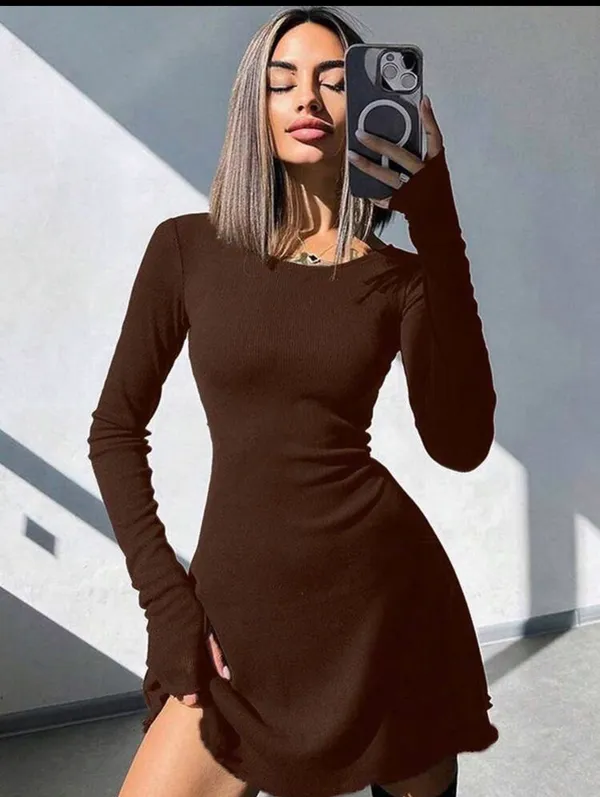 Shein Long Sleeve Mini Dress - Image 6