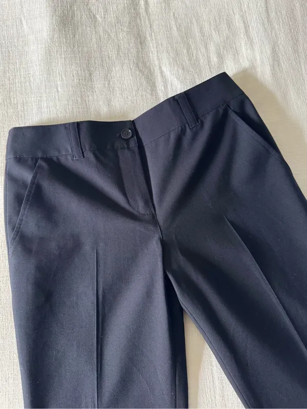 Tory Burch Eliza Navy Trouser Pants, size 2 - Image 9