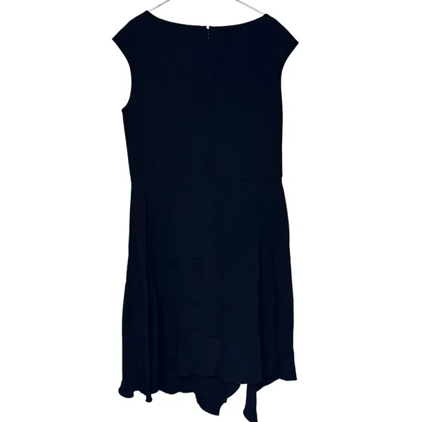 Worth Women's Midi Dress Draped Sleeveless Minimalist Careerwear Black Size 10‎ - Image 10