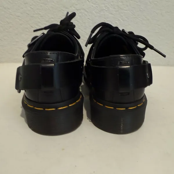 Dr. Martens Docs Henree Black Polished Smooth Leather Buckle Shoes Size 6 /EU 37 - Image 7
