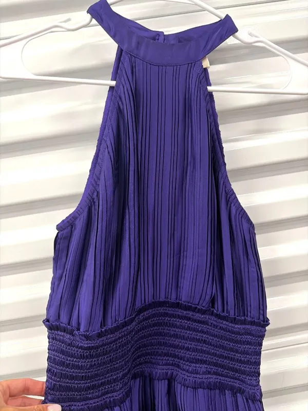 Rococo Sand Cassi Mini Dress Purple Womens Size Small - Image 5