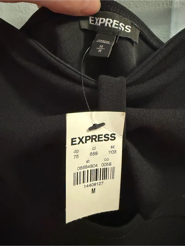 Express Black One-Piece Bodysuit - Image 3
