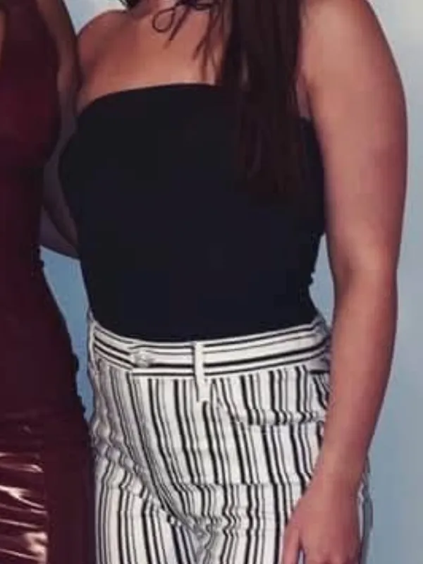 Urban Outfitters Black Ribbed Strapless Bodysuit - Image 3