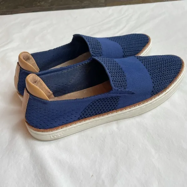 Ugg‎ Sammy Slip On Woven Sneakers Navy Blue Sz 7.5 - Image 5