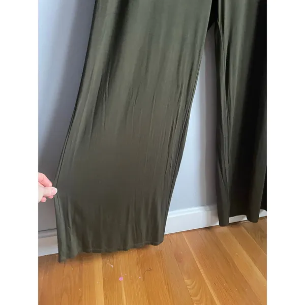 Olive Green‎ West Kei Ruched Tank Wide leg jumpsuit Tall Modern Vacation Resort - Image 5