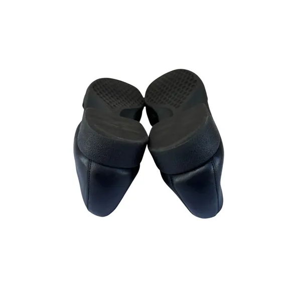 Airspree Black Leather Slip-On Sandals Women’s Size 7 Comfort Summer Shoes - Image 6