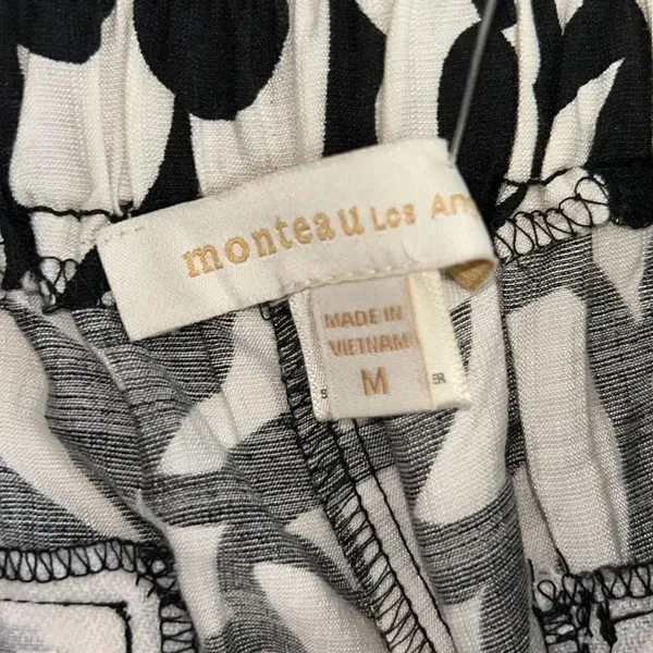 Monteau Black and White Pull on Dress Pants(Size Medium) - Image 7