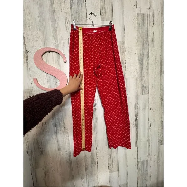 Calvin Klein red pajama pants size small - Image 9