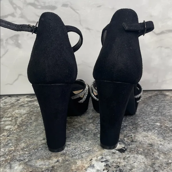I.D. Required With Rhinestone Accents Black Size 6.5 - Image 4
