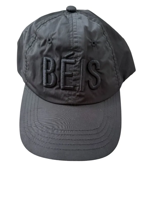 BEIS Unisex Black Adjustable Logo Baseball Hat Cap - Image 2