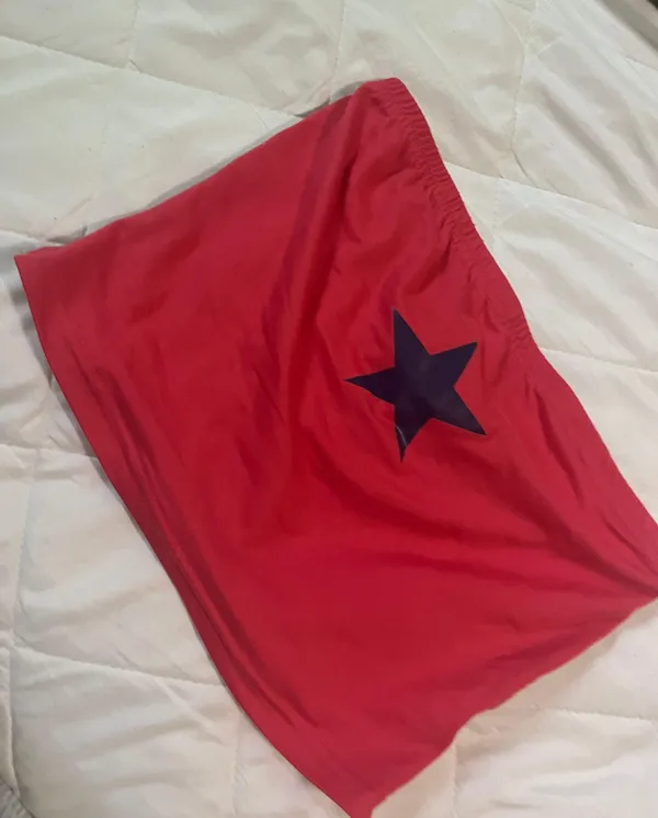 Star Crop Top Red - Image 3
