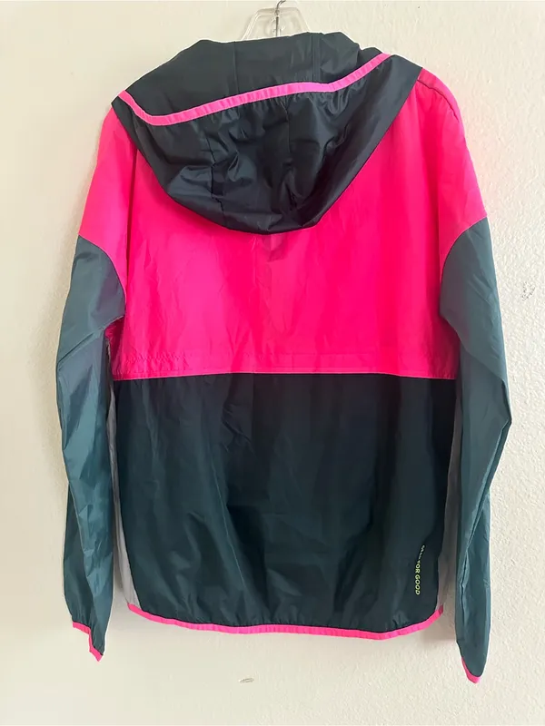 cotopaxi Neon Colorblock Pullover Windbreaker Jacket - Hot Pink, Teal, Limep - Image 5