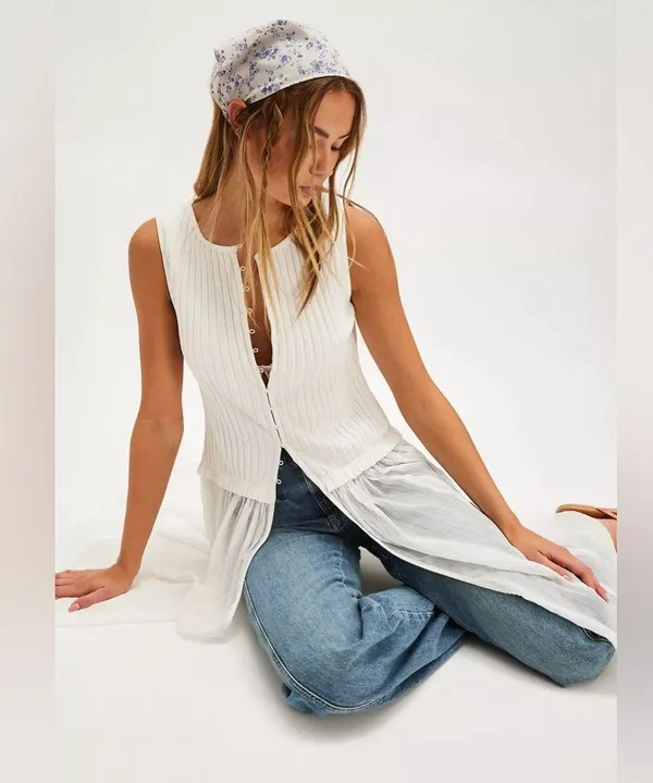 Free people Twice As Nice Maxi Top - Image 4