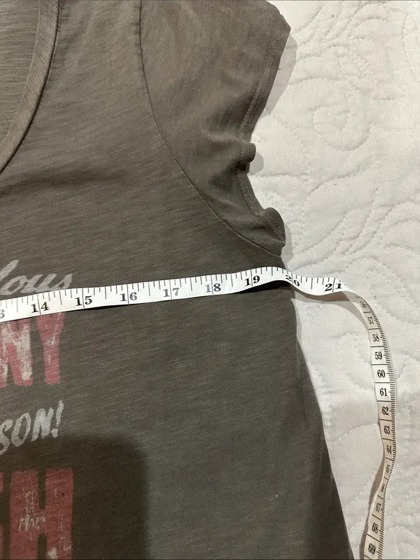 Lucky Brand Gray Graphic Johnny Cash Tour Tee- Size Large - Image 6