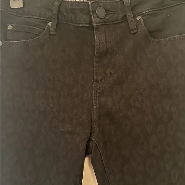 Articles Of Society‎ Women's Black Animal Print Skinny Jeans size 26 EUC - Image 2