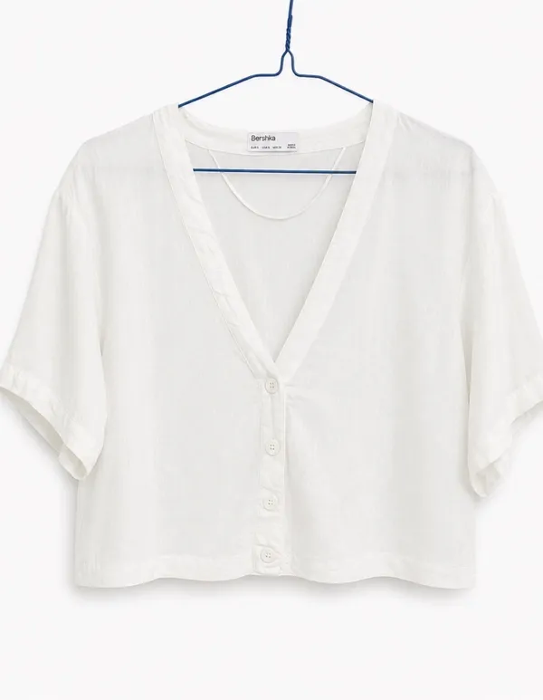 Bershka Crop Top, Size Small - Image 4