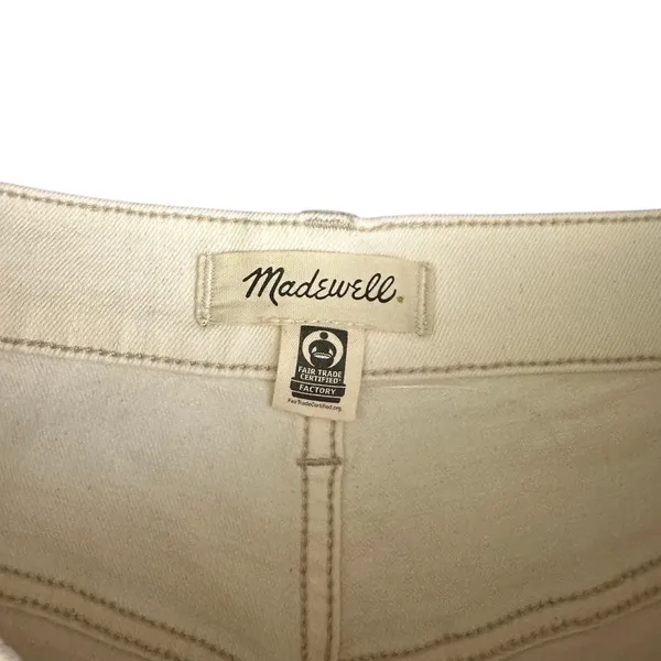 Madewell 90s Straight Jeans‎ High Rise Size W31 White Cream Fitted Through Hip - Image 14