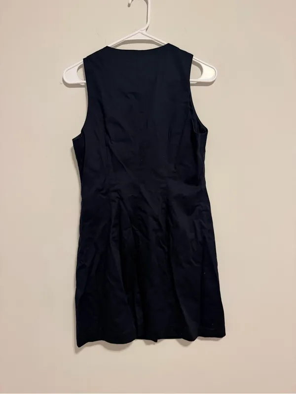 French Connection Navy Sleeveless Shift Dress - Image 3