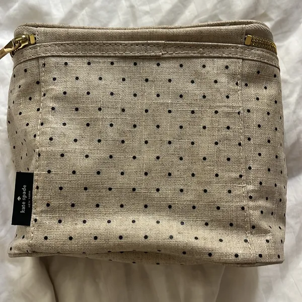 Kate Spade Out to Lunch small handle lunch bag POLKA DOT EUC - Image 2