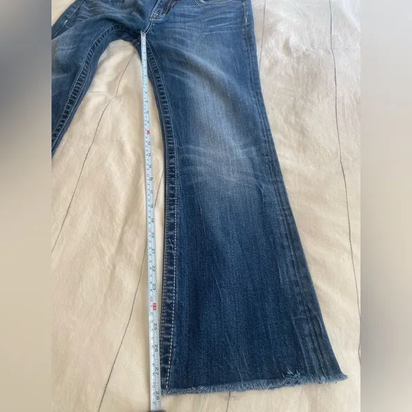 Miss Me JW5307B7 Low Rise Bootcut Jeans Y2K Western Rhinestone Embellished Sz 30 - Image 8