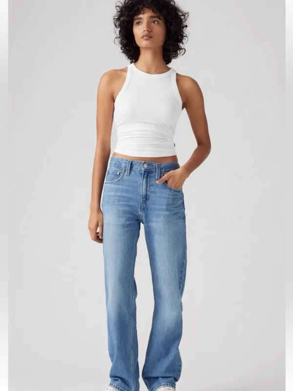 Levi’s Low Pro‎ Straight Leg Jeans in Blue Size 28 - Image 12