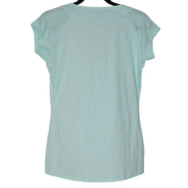 NEW Asics Athletic Tennis T-Shirt Womens Smoke Blue Motion Dry Short Sleeve Sz M - Image 2