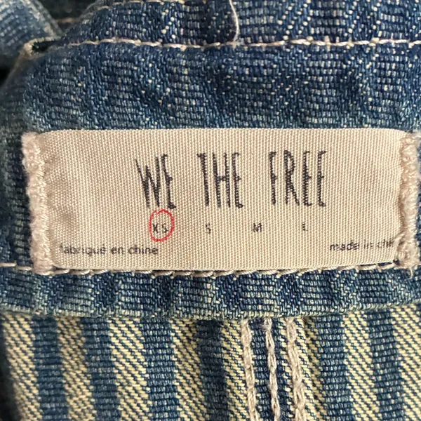 We The Free Sunset Love Denim Jumper Skirt Overalls XS - Image 14
