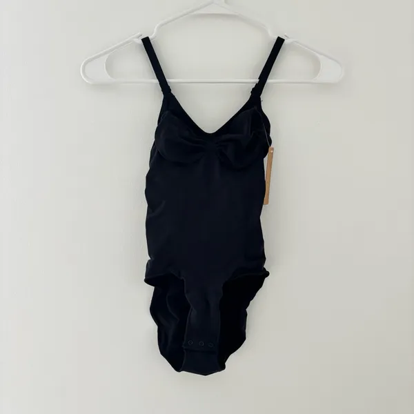 Black Skims Seamless Sculpt Brief Bodysuit Onyx - Image 4