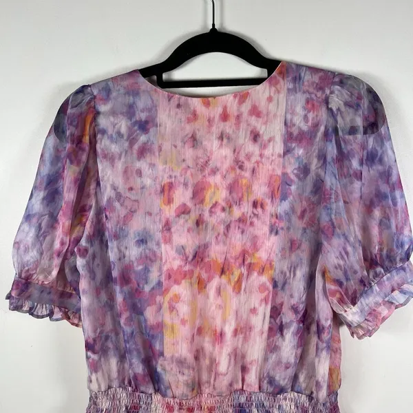 Amanda Uprichard Adriel Mini Cocktail Fairy Cotton Candy Wash‎ Ruffle Dress Sz M - Image 10