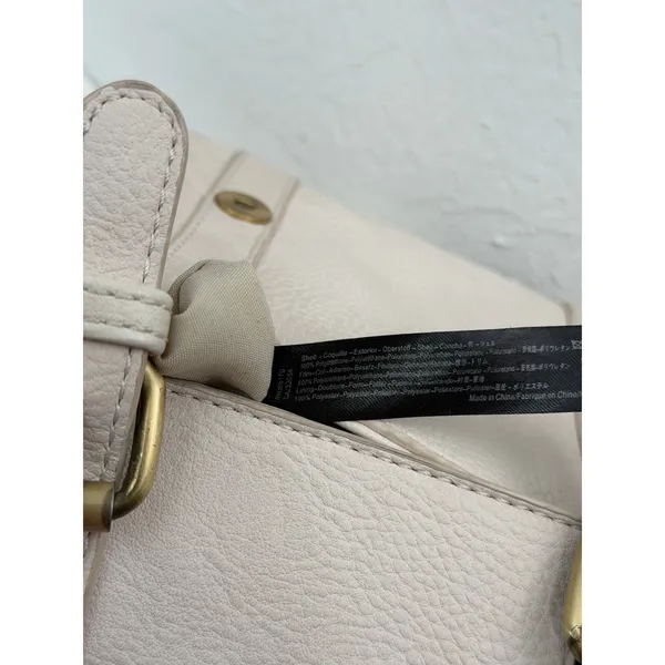 Anthropologie Crossbody Satchel Bag Blush Pink Faux‎ Leather Mini Messenger - Image 8