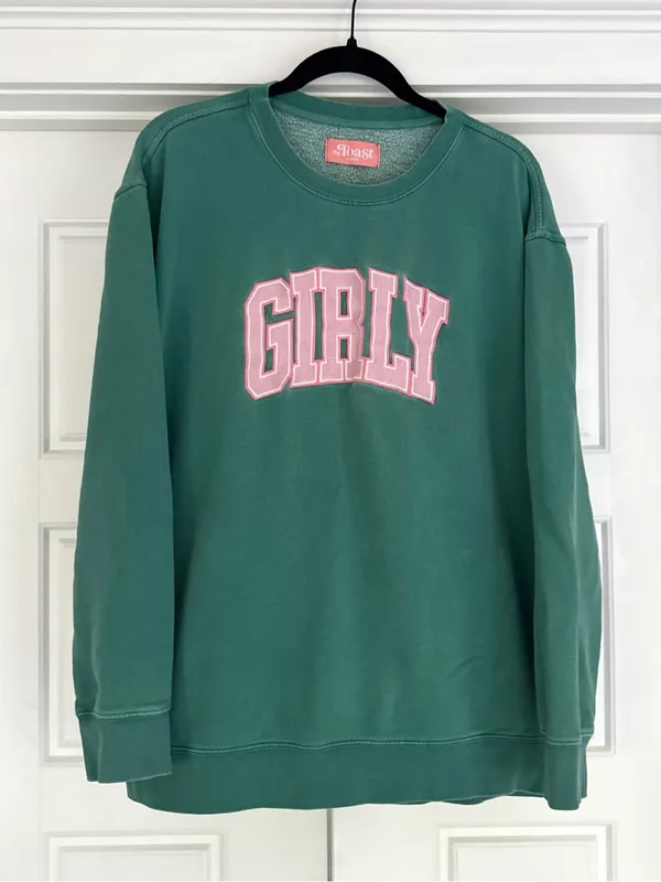 Green Girly ‘Toast’ Crew Neck Sweatshirt - Large - Image 2