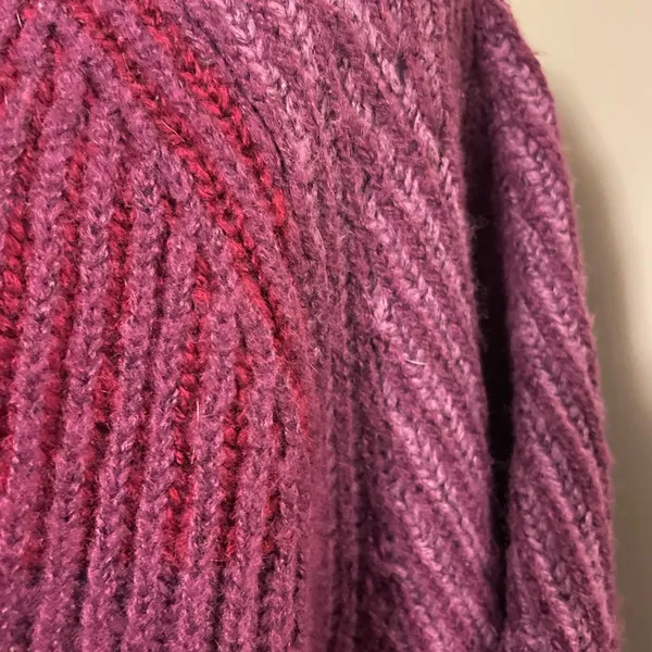 Love & Ellie Plum Ribbed Knit Sweater for Women - Image 4