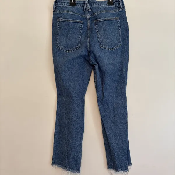 good american jeans good curve GCS127T 14/32 Blue Denim Straight Jeans Capsule - Image 2