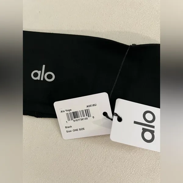 Alo Yoga NWT Performance Conquer Black Headband - Image 8