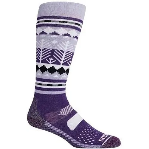 Burton Performance Womens Midweight Socks Snowy Pines Purple Lot of 2 pair M/L - Image 2