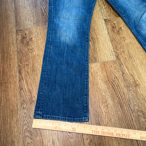 Y2K Lucky Brand Neopolitan Easy‎ Rider Faded Blue Jeans Womens 10/30 Bootcut - Image 8