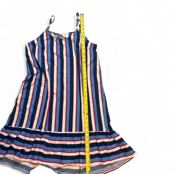 Hayden blue, red, and white vertical striped dress nwt size small - Image 3