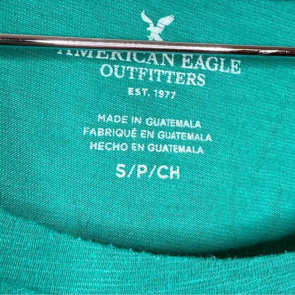 American Eagle Outfitters Oversized Pocket Tee Size Small Teal Casual Relaxed - Image 2