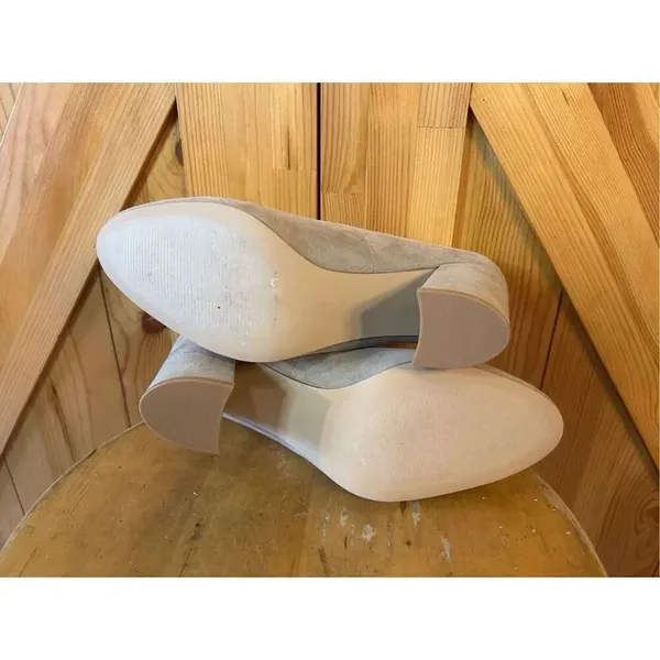 JF Daphine Block High Heels Size 9.5 Tan - Image 7
