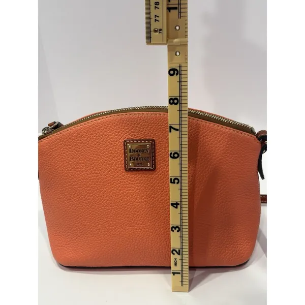 Dooney & Bourke Pebble Grain Suki Crossbody Orange - Image 8