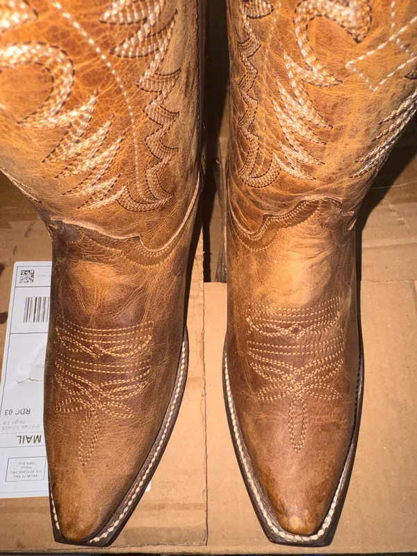 Rock’em Cowboy Boots Brown Size 8 - Image 6