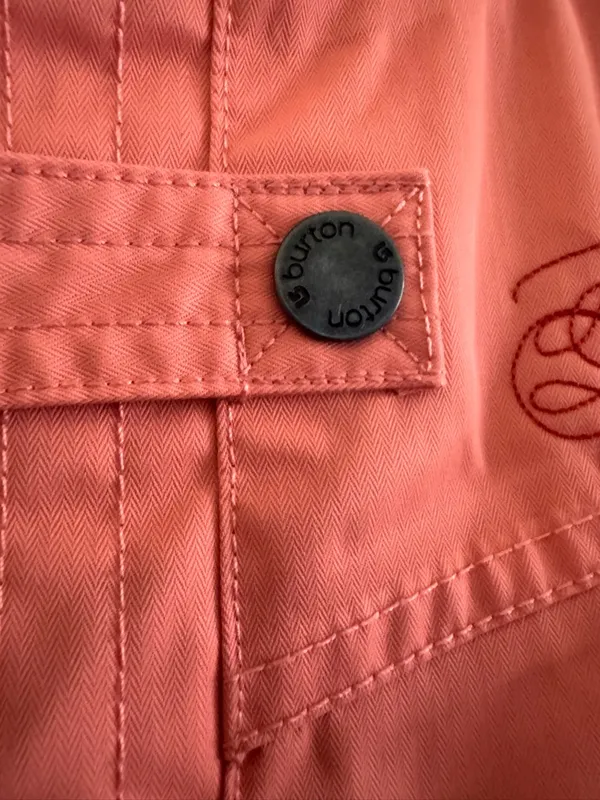 Burton Coral Pink‎ Hooded Snowboarding Ski jacket Women's XS - Image 9
