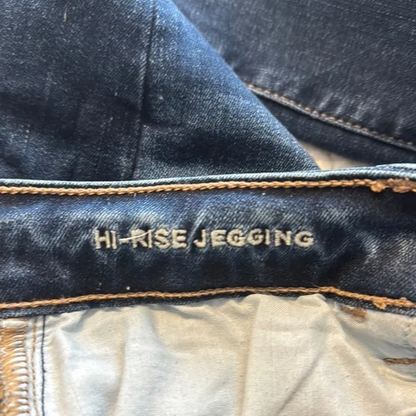 American Eagle Outfitters Dark Blue High Rise Jeggings - Image 3