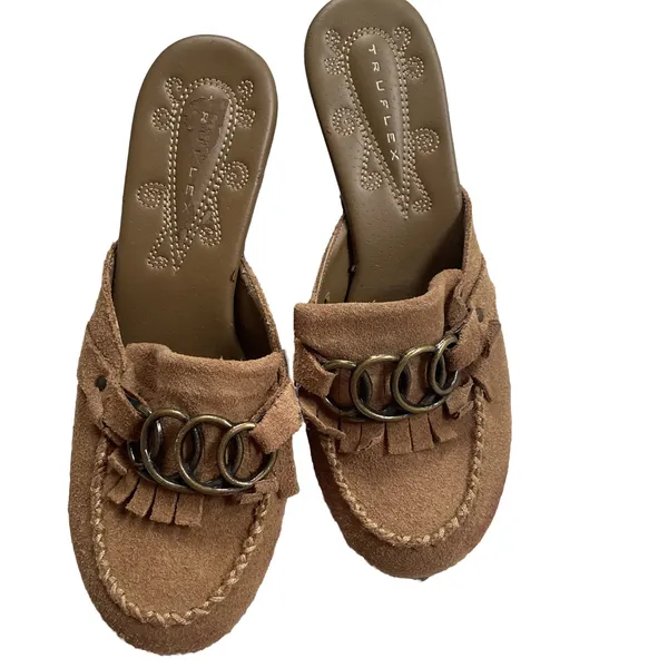 Tru flex brown leather mules Size 6 - Image 8