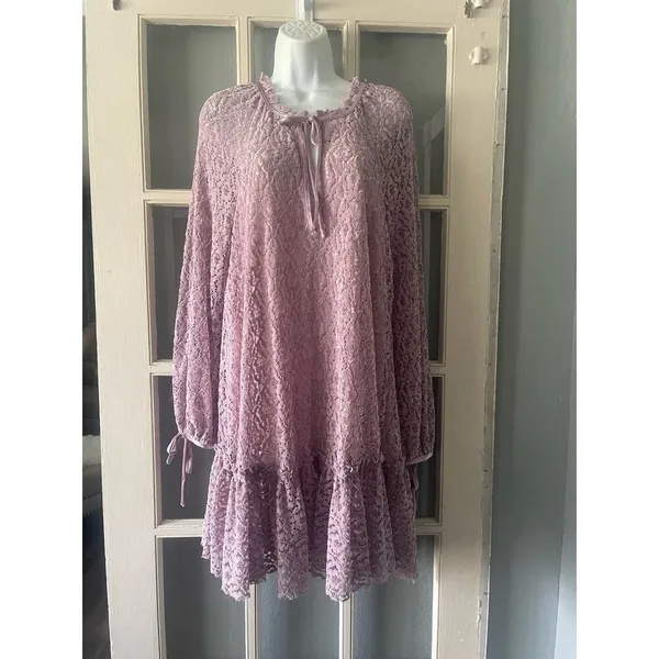 Free People Jenny Purple Crush Velvet Dress - Image 5
