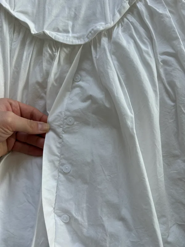 Strapless White Dress Size L - Image 11