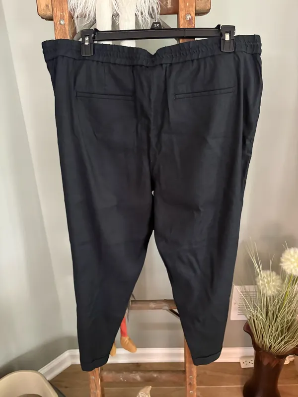 Loft size XL black tie waist casual pants - Image 3