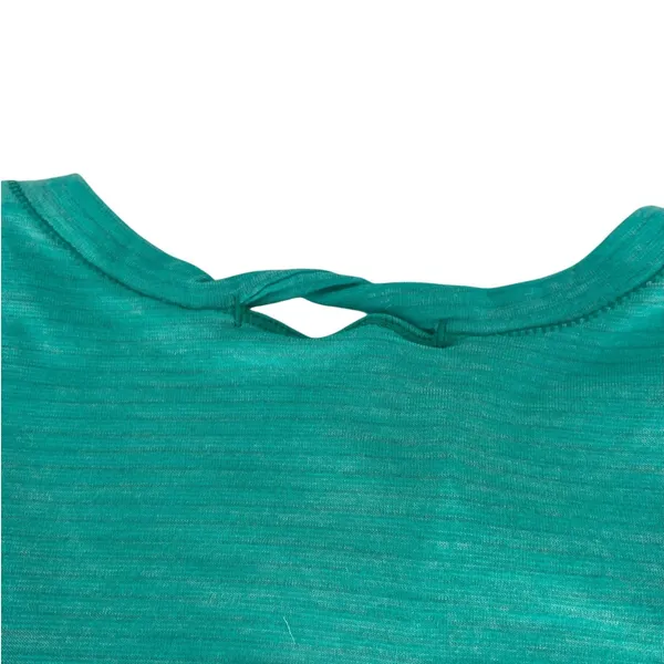 Lululemon What The Sport Cropped Tee Heathered Bali Breeze‎ 2 - Image 11