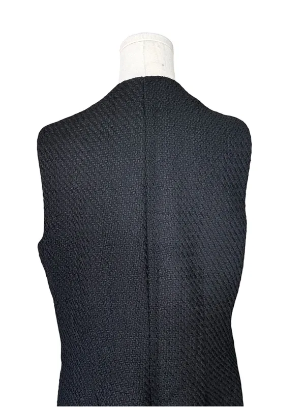 Abercrombie - Mara Tweed Vest Mini Dress Black Gold Buttons Sz Large Tall - Image 7